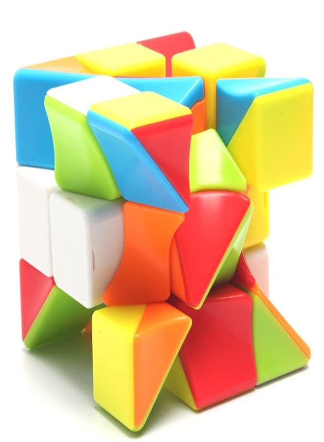 TANCH Twisty Speed Cube 3X3X3 Twisted Magic Cube Puzzle Toy Stickerless Colorful - Image 4